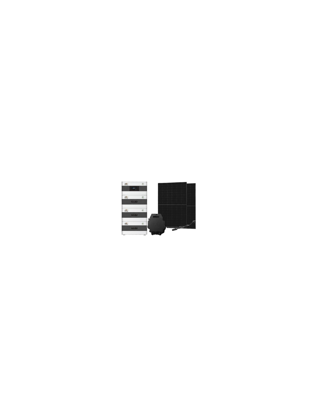 900WP Solar Balcony Solar Kit with Battery BK215 Plus and Fixation for Square Railing