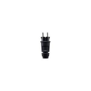 Semi-industrial plug, black