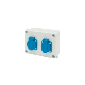 Surface mounted socket base box Z 39.S2 (2 Schukos IP54)