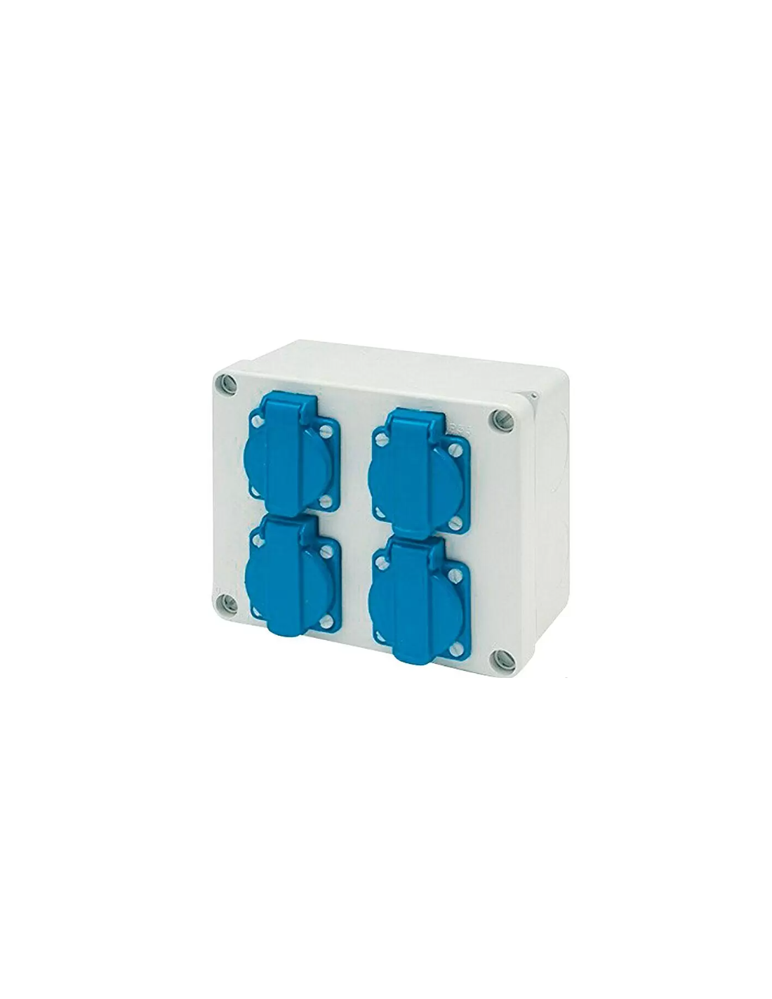 Surface mounted socket base box Z 41.S4 (4 Schukos IP54)