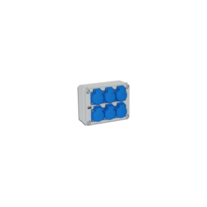 Surface mounted socket base box Z 41.S6 (6 Schukos IP54)